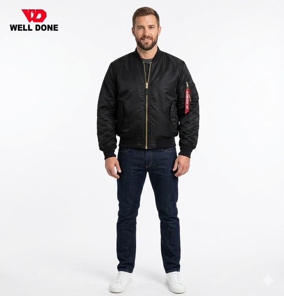 WD Bomber jakke Sort