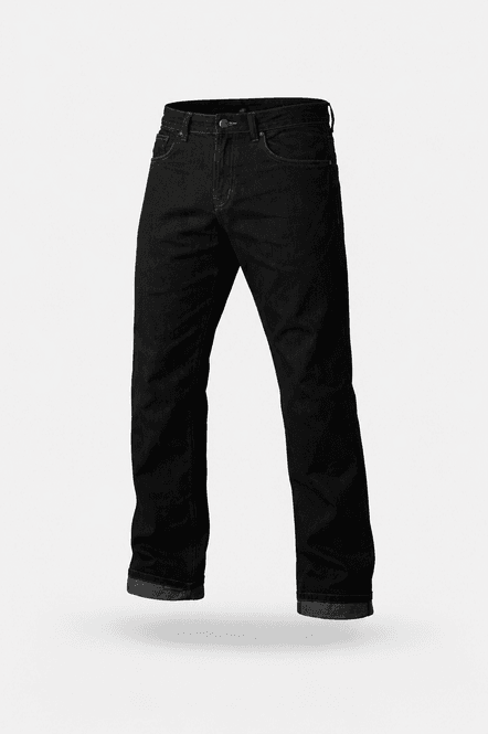 Hovedbilde WD 082 BLACK JEANS MC BUKSE MED DUPONT® KEVLAR, CE-BESKYTTER PÅ KNÆR OG HOFTER